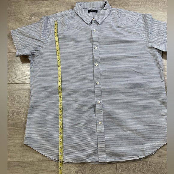 Theory Coppolo Drott Button Front Short Sleeve Shirt - Picture 8 of 9